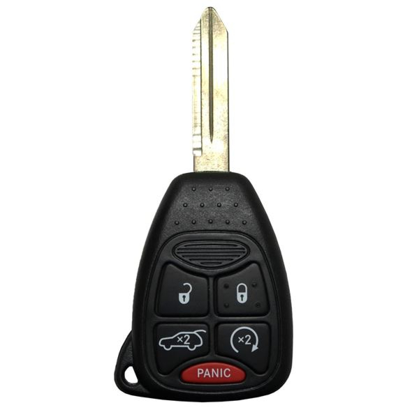 2005 - 2014 NEW Chrysler, Dodge, Jeep 5 Button Remote Head Key w/ Remote Start - OHT692427AA/OHT692713AA-1