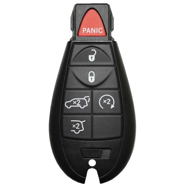 2008 - 2013 Jeep 6 Button Non-Prox Fobik Key w/ Remote Start - Emergency key included - IYZ-C01C-1