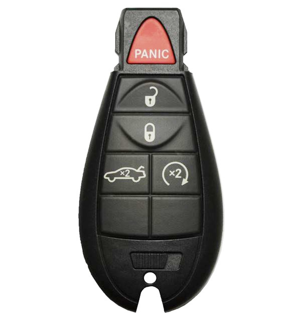 2012 - 2016 OEM Dodge Dart 5 Button Fobik Remote w/ Remote Start - Emergency Key Included - M3N32297100-1