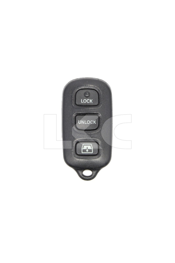 *SHELL & PAD ONLY* Toyota 4 Button Keyless Entry Remote Fob Casing - Square Panic Pad - HYQ12BAN/HYQ12BBX/HYQ1512Y-1