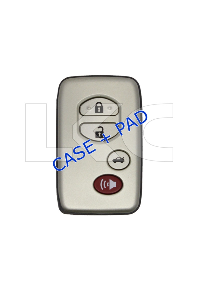 *SHELL & PAD ONLY* Toyota Smart 4 Button w/ Trunk Remote Casing-1