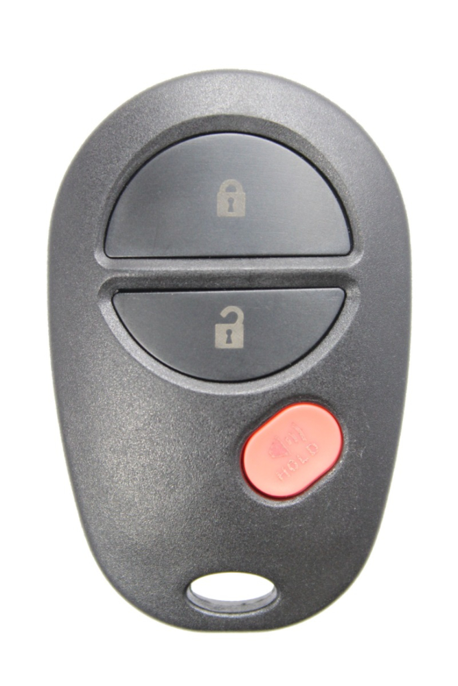 *SHELL & PAD ONLY* Toyota 3 Button Keyless Entry Remote Fob Casing - GQ43VT20T-1