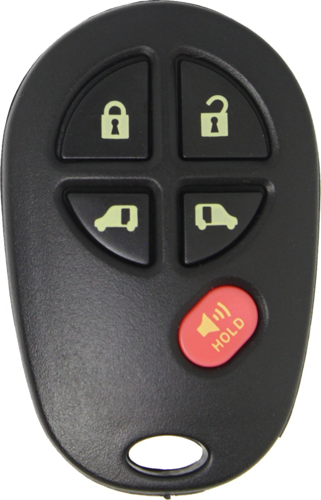 2004 - 2020 NEW Replacement Toyota Sienna 5 Button Keyless Entry Remote Fob - GQ43VT20T-1