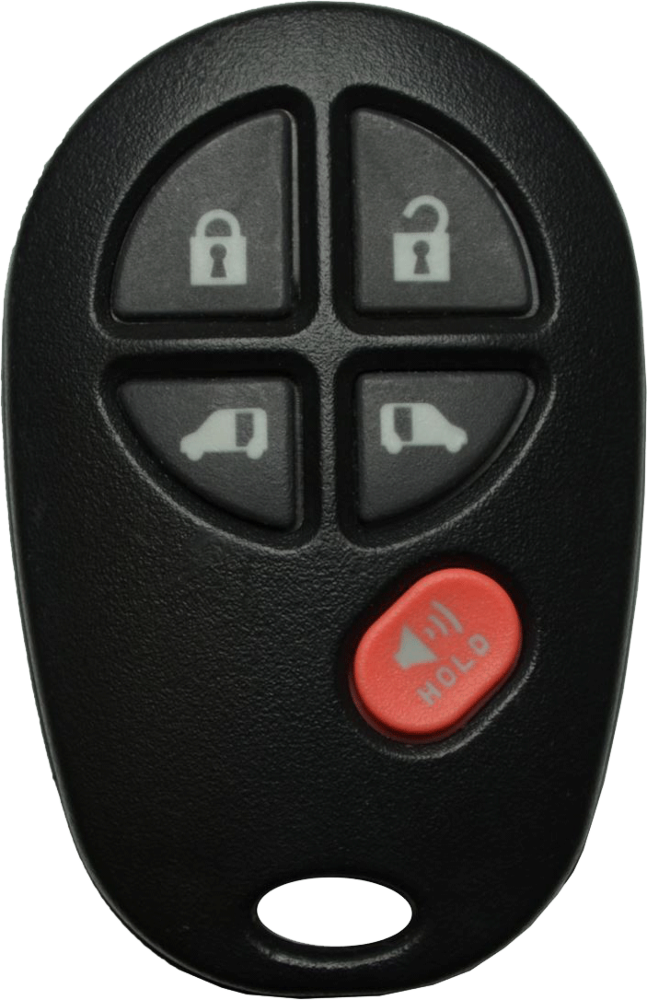 2004 - 2020 OEM Toyota Sienna 5 Button Keyless Entry Remote Fob - GQ43VT20T-1