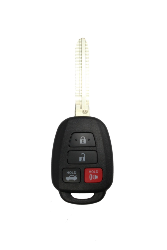 *SHELL & PAD ONLY* Toyota 4 Button Remote Head Key w/ Trunk-1