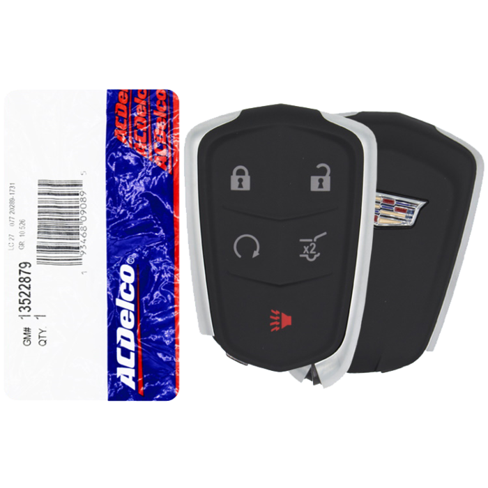 *OEM* 2020 - 2021 Cadillac 5 Button Smart Remote w/ Hatch - Emergency Key Included - HYQ2ES-1