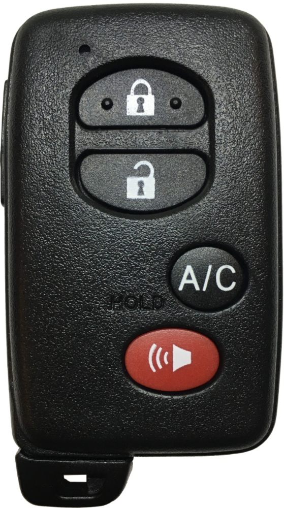 2010 - 2015 Toyota Prius 4 Button Smart Entry Key (A/C) - Emergency key included - HYQ14ACX-3