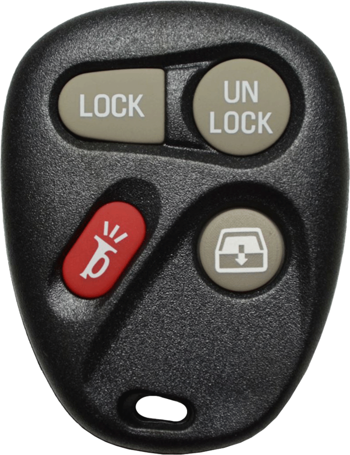 2004 - 2006 OEM GMC Envoy XUV 4 Button Remote w/ Rear Glass - MYT3X6898B-1