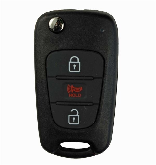 2010 - 2013 Kia Soul 3 Button Remote Flip Key w/ Standard Blade - ASSY: AM/FL - NY0SEKSAM11ATX-1