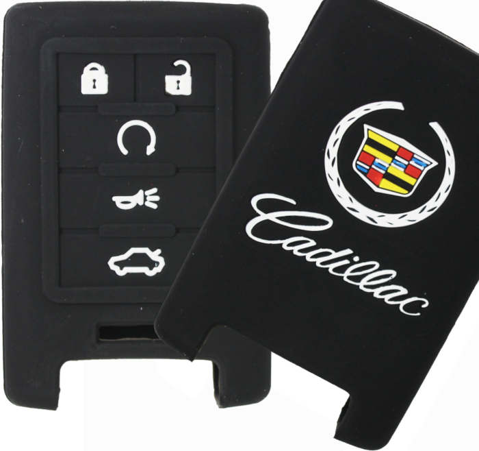 *PROTECT YOUR REMOTE* Cadillac 5 Button Keyless Entry Remote Fob Silicone Cover-1
