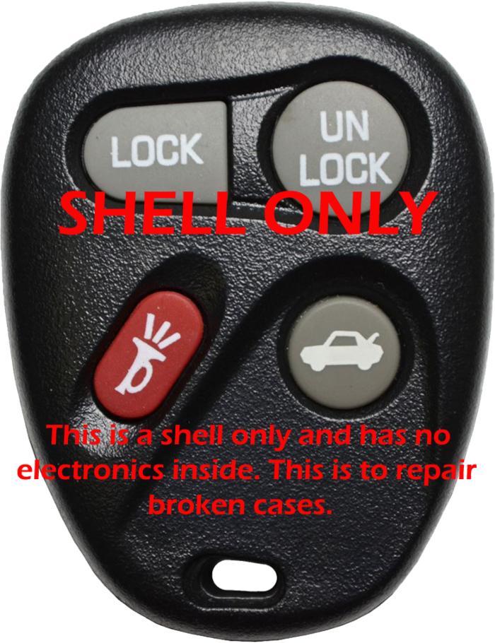 *SHELL & PAD ONLY* GM 4 Button Keyless Entry Remote Casing - KOBLEAR1XT, KOBUT1BT, N5F250738 -7