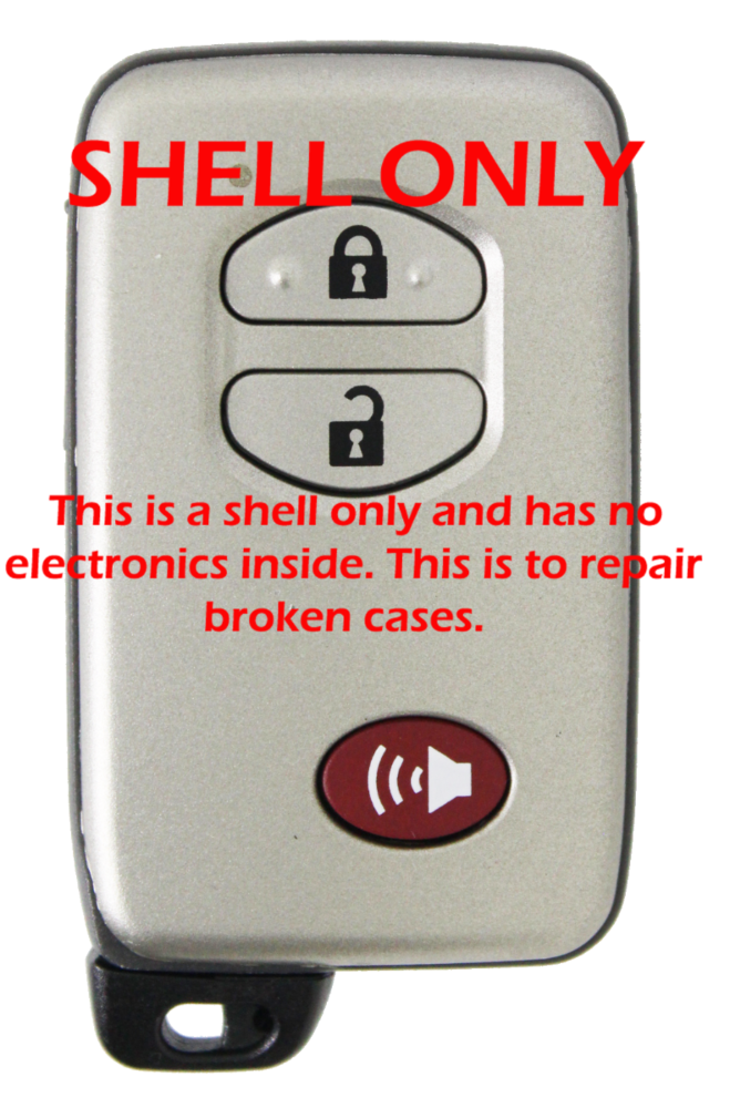 *SHELL & PAD ONLY* Toyota Smart 3 Button Remote Casing - HYQ14ACX, HYQ14AAB-1