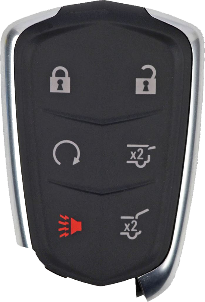 2015 - 2020 Cadillac Escalade 6 Button Smart Remote - Emergency key included - 315Mhz - HYQ2AB-4