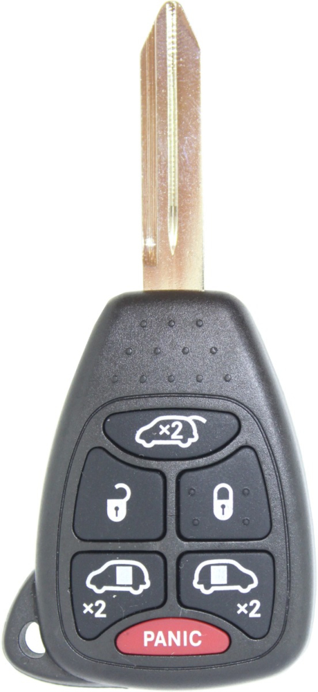 *SHELL & PAD ONLY* Chrysler & Dodge 6 Button Remote Head Key Casing - M3N5WY72XX-2