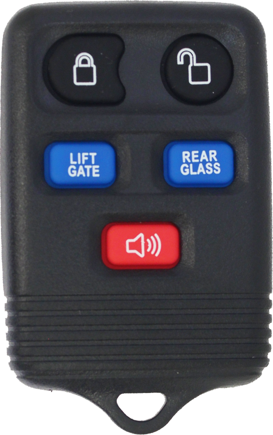 2003 - 2010 Ford/Lincoln 5 Button Keyless Entry Remote w/ Rear Glass and Liftgate - CWTWB1U551-1