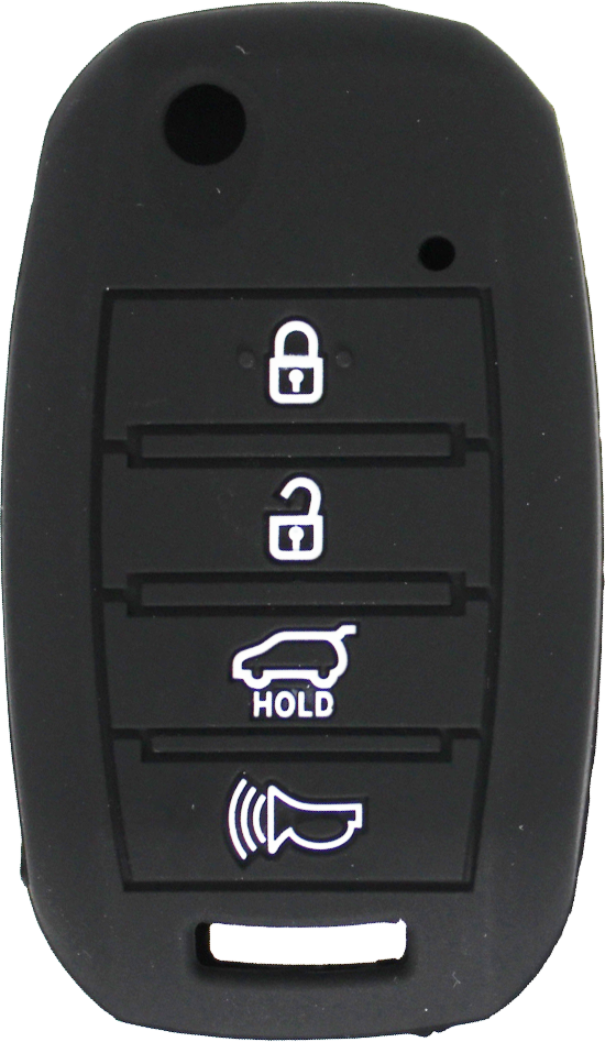 Kia 4 Button Silicone Cover for Flip Remote-1