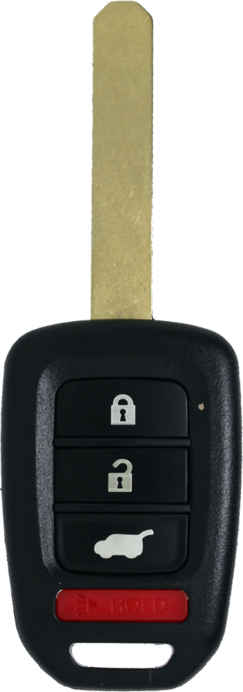 *SHELL, PAD, & UNCUT BLADE ONLY* Honda 4 Button Remote Head Key Casing w/ Hatch - MLBHLIK6-1TA-3