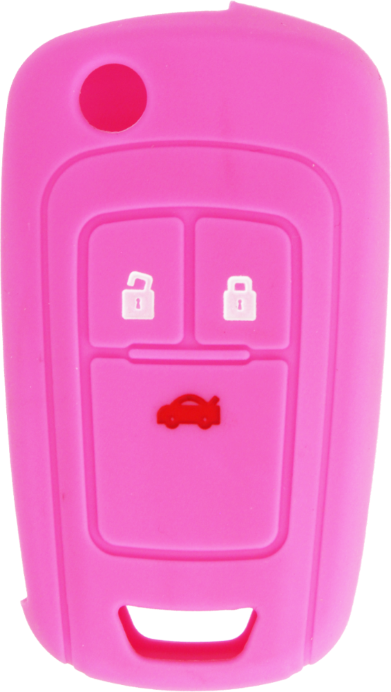 Chevrolet Spark 3 Button Silicone Cover - Pink-2