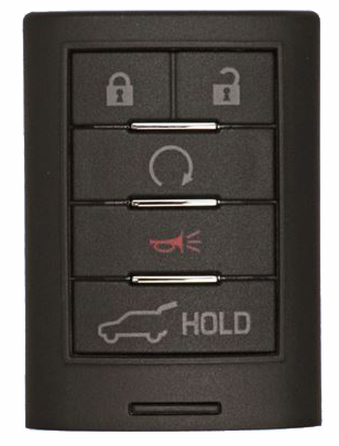 2010 - 2014 OEM Cadillac SRX 5B Smart Key w/ Hatch - Emergency Key Included - NBG009768T-3