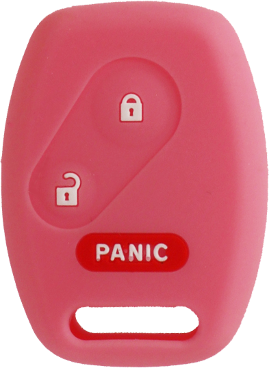 *PROTECT YOUR REMOTE* Honda 3 Button Remote Head Key Silicone Cover - Pink-1