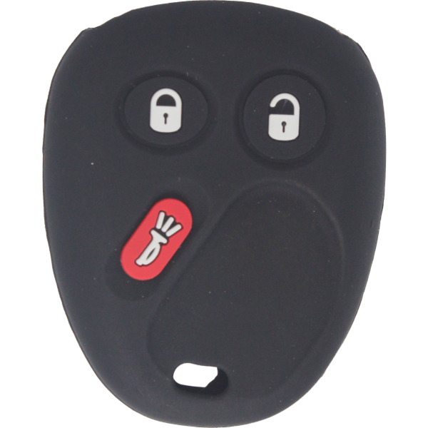 *PROTECT YOUR REMOTE* GM 3 Button Keyless Entry Remote Black Silicone Cover - KOBUT1BT & KOBLEAR1XT-1