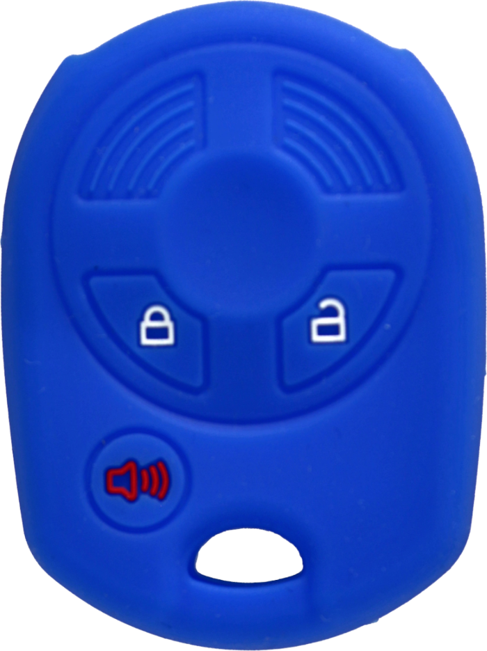 PROTECT YOUR REMOTE Ford 3 Button Old Style Remote Head Key Silicone Cover - Blue-1