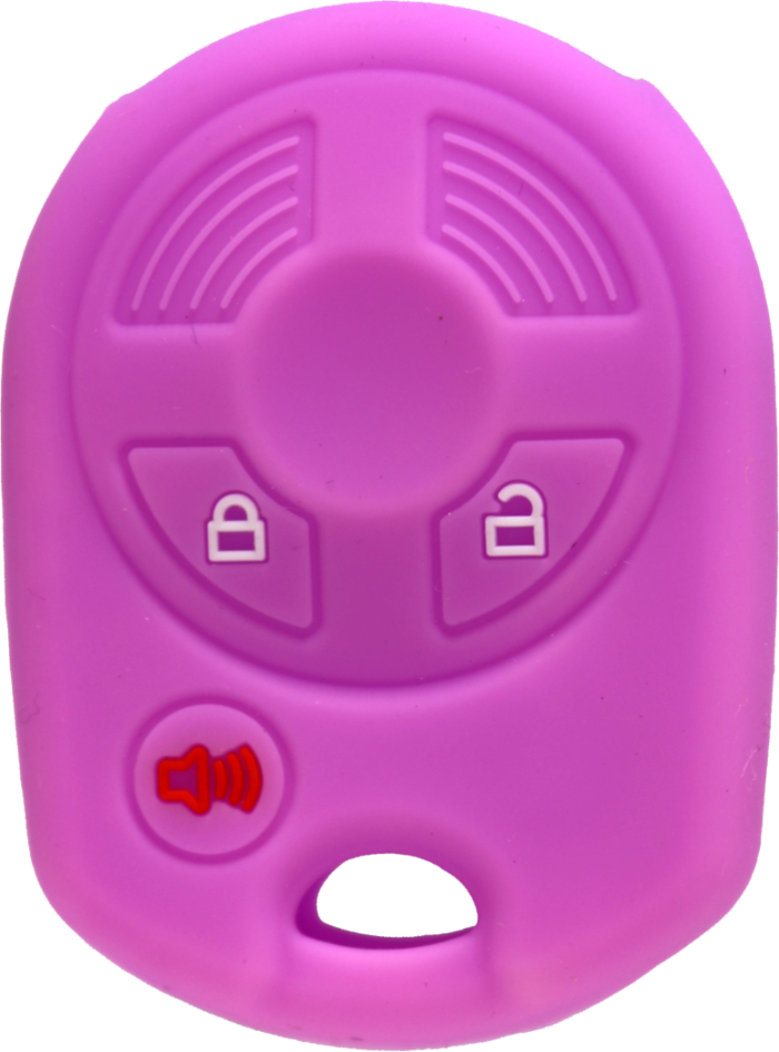 *PROTECT YOUR REMOTE* Ford 3 Button Remote Head Key (old style) Silicone Cover -Purple-1