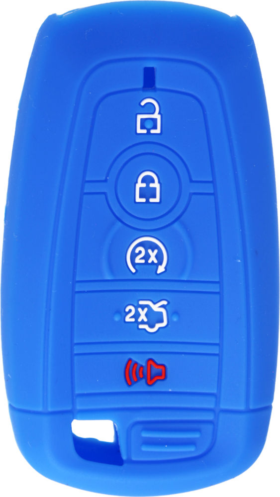 *PROTECT YOUR REMOTE* Ford 5 Button Smart Remote Silicone Cover - Blue-1
