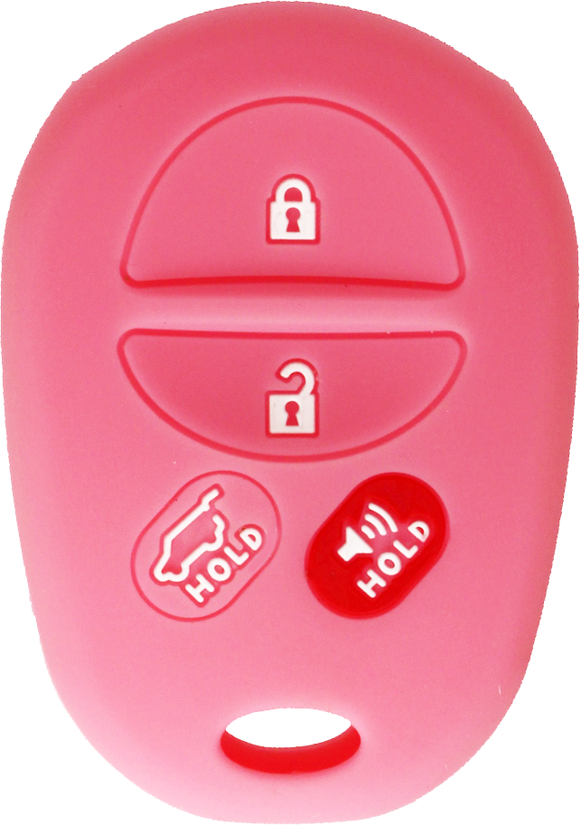 *PROTECT YOUR REMOTE* Toyota 4 Button Silicone Cover - Pink-1