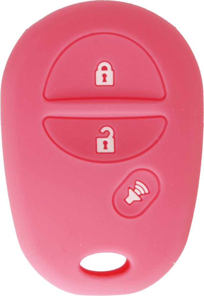 * PROTECT YOUR REMOTE * Toyota 3 Button Silicone Cover - Pink-1