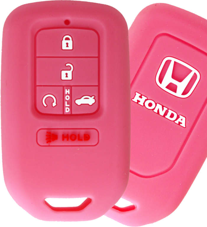 *PROTECT YOUR REMOTE* Honda 5 Button Silicone Cover - Pink-1