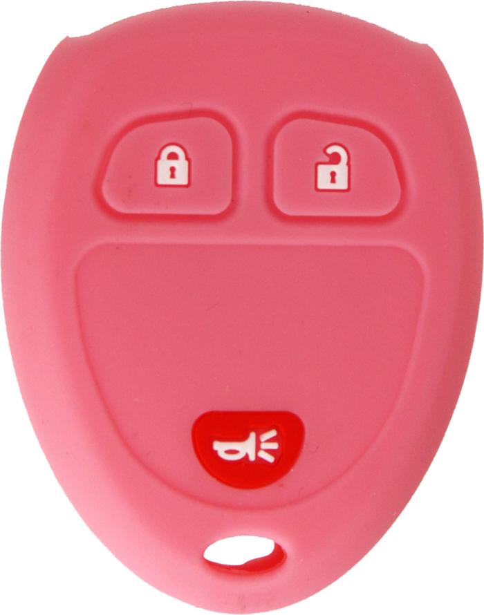 *PROTECT YOUR REMOTE* Buick/Chevrolet/GMC 3 Button Silicone Cover - Pink-1
