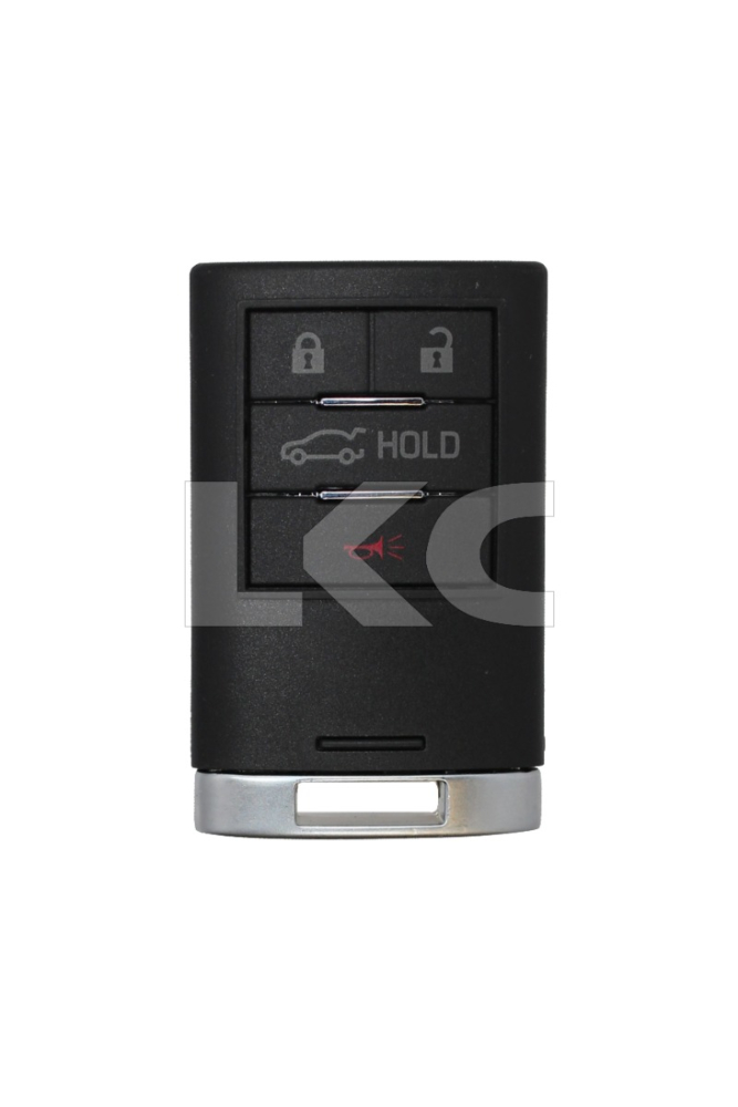 *SHELL & PAD ONLY* Cadillac 4 Button Smart Remote Casing w/ Trunk - FOR STANDARD BLADE EKEYS ONLY - M3N5WY7777A/NBG009768T-2