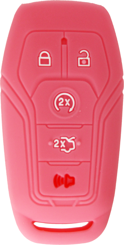 *PROTECT YOUR REMOTE* Ford 5 Button Smart Remote silicone cover - Pink-1