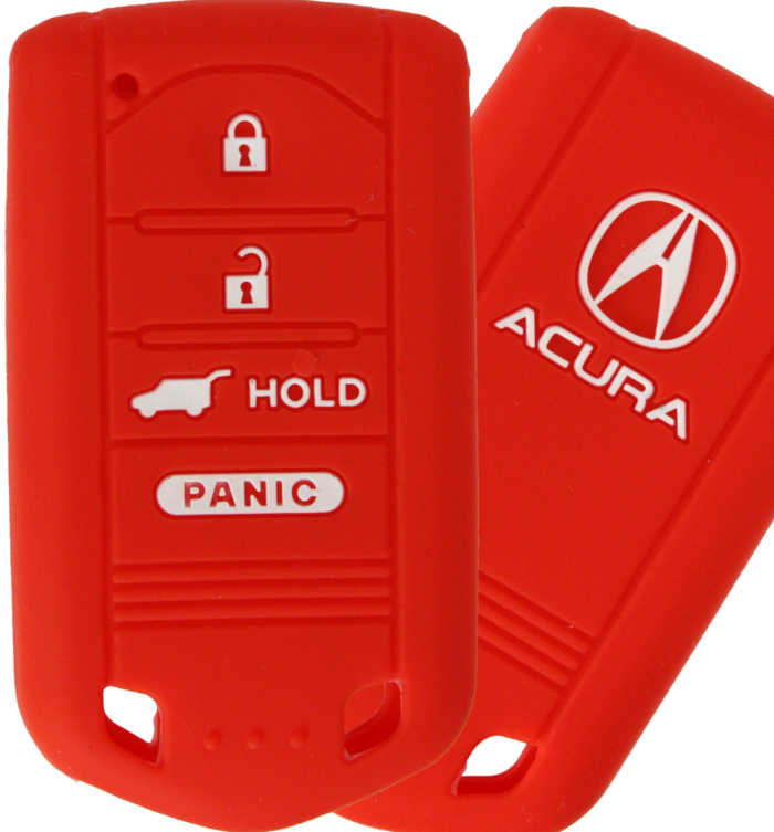*PROTECT YOUR REMOTE* Acura RDX 4 Button Silicone Cover - Red-1