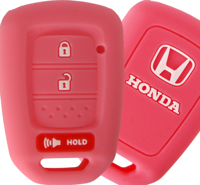 *PROTECT YOUR REMOTE* Honda 3 Button Silicone Cover - Pink-1