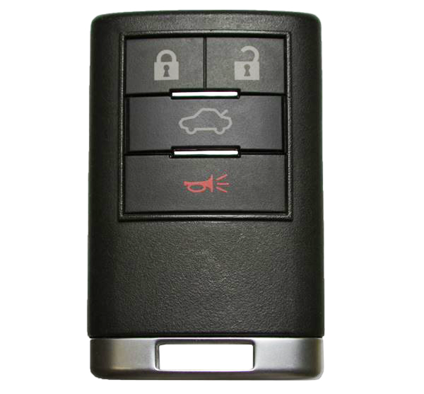 2008 - 2013 Cadillac 4 Button Keyless Entry Remote w/ Trunk - OUC6000066-1