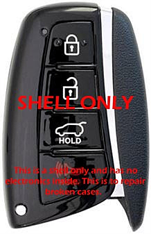 *SHELL & PAD ONLY* Hyundai 4 Button Smart Remote w/ Hatch Casing - SY5DMFNA04, SY5DMFNA433-1