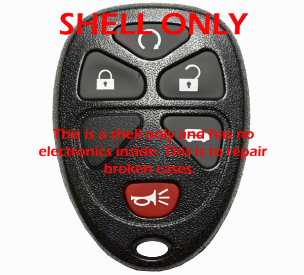 *SHELL & PAD ONLY* GM 5 Button Keyless Entry Remote Fob Shell w/ Sliding Door - KOBGT04A-1
