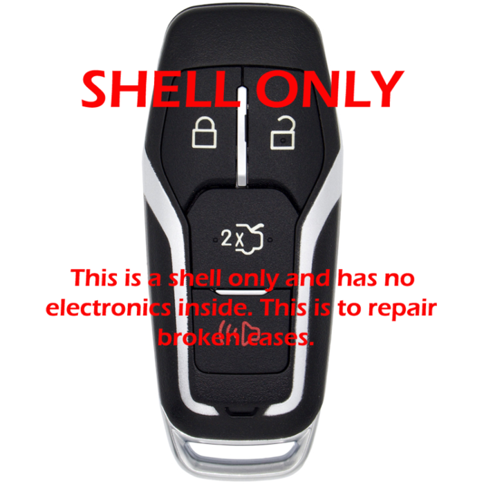 *SHELL, PAD, EKEY ONLY* Ford 4 Button Smart Remote Casing w/ Trunk - M3N-A2C31243800-1
