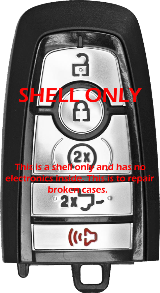 *SHELL & PAD ONLY* Ford 5 Button Smart Remote Casing w/ Tailgate - M3N-A2C93142600 - NO LOGO-1