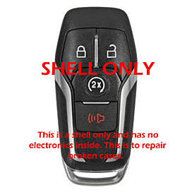 *SHELL ONLY* Ford/Lincoln 4 Button Smart Remote Casing w/ Remote Start - M3N-A2C31243300-1
