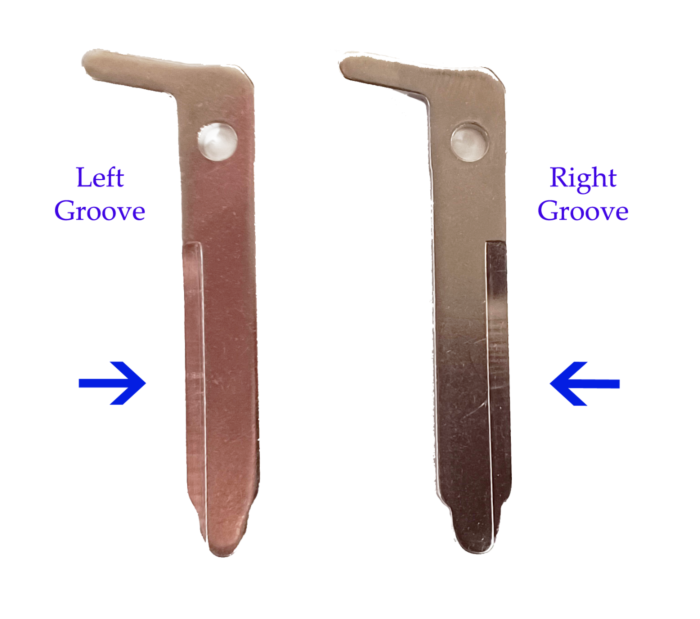 2019 - 2020 Mazda Smart Emergency Insert Key: Left/Right Groove-1