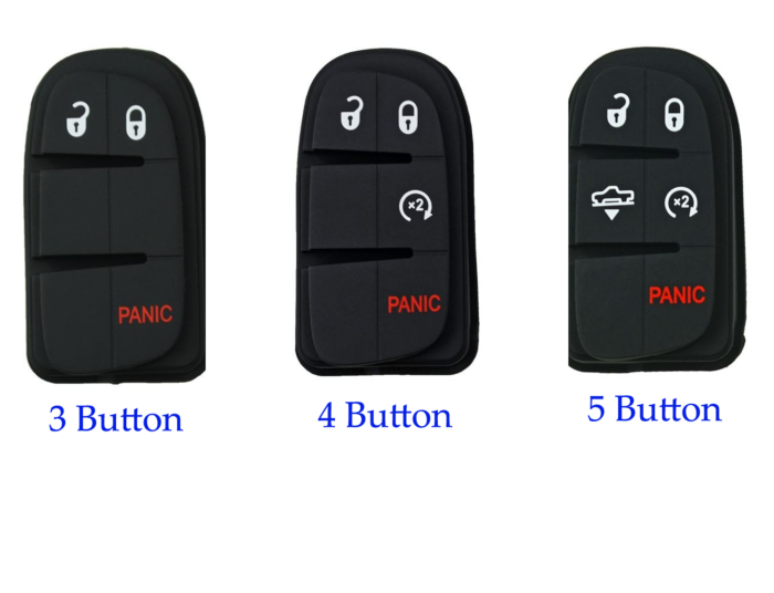 *PAD ONLY* Dodge and Jeep Smart Key Button Pad for FCC ID: GQ4-54T-1