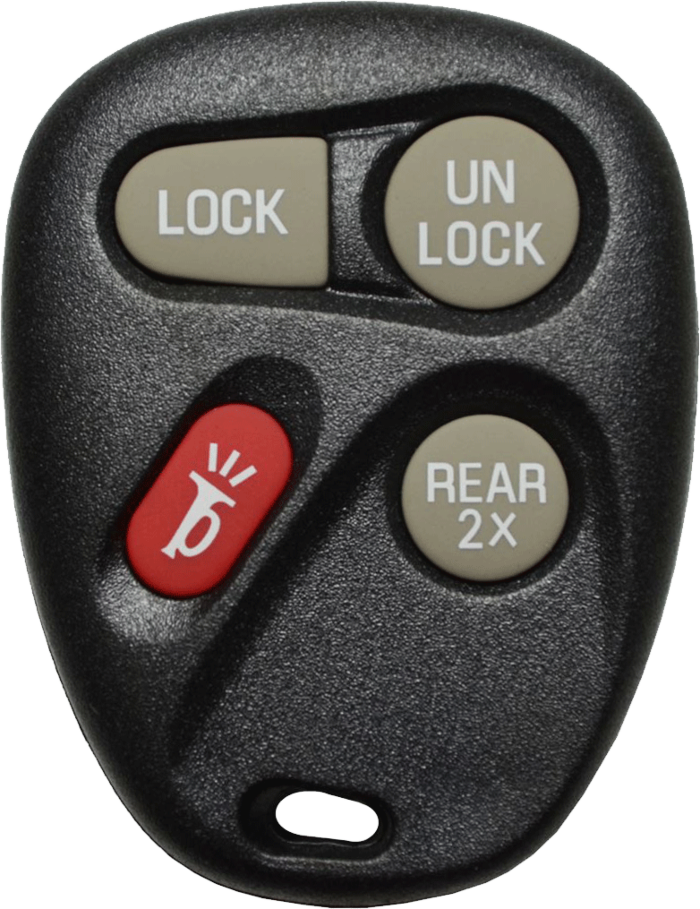 2000 - 2007 Replacement GM 4 Button Keyless Entry Remote Fob - L2C0005T-1