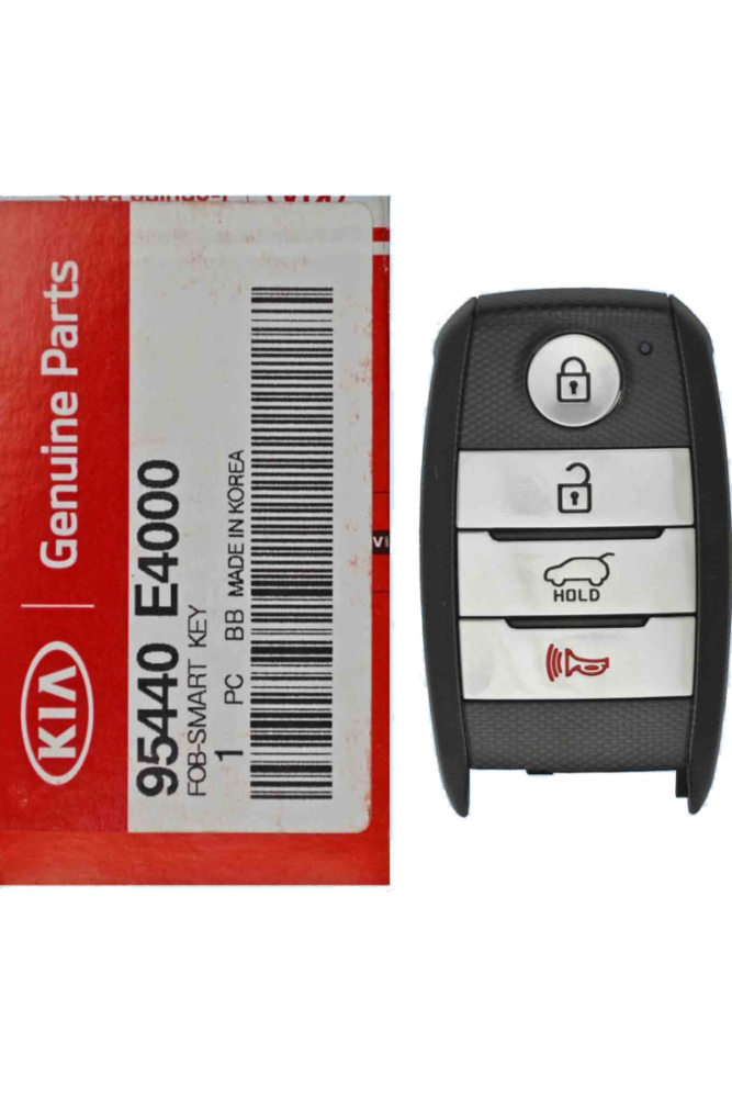 *NEW OEM* 2014 - 2017 Kia Soul EV 4 Button Smart Remote w/ Hatch - Emergency key included - CQ0FN00100-2