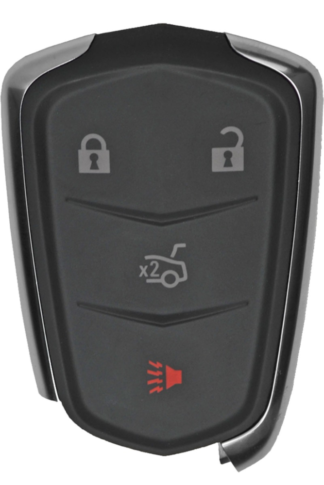 2014 - 2016 Cadillac 4 Button Smart Remote w/ Trunk - Emergency Key Included - HYQ2AB - 315Mhz-1
