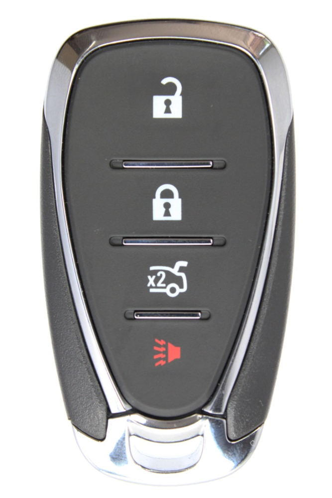 2016 - 2020 Chevrolet 4 Button Smart Remote w/ Trunk - Emergency Key Included - 433Mhz - HYQ4EA-2