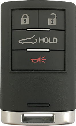 2015 - 2019 Chevrolet Corvette 4 Button Smart Remote w/ Trunk - Emergency Key Included - NBGGD9C04-1