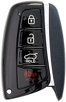 2013 - 2018 Hyundai Santa Fe 4 Button Smart Remote w/ Hatch - Emergency key included - SY5DMFNA04 - 315Mhz-1